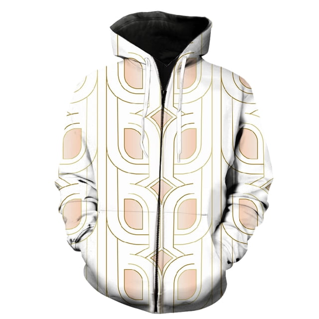 Sudadera con capucha y cremallera con estampado abstracto para hombre, ropa de calle de gran tamaño, camisetas con estampado 3D Harajuku 2024, gran oferta, chaquetas con capucha, moda genial
