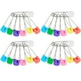 50 Pcs Stainless Steel Diaper Pins, Plastic Head Baby Safety Pins ...