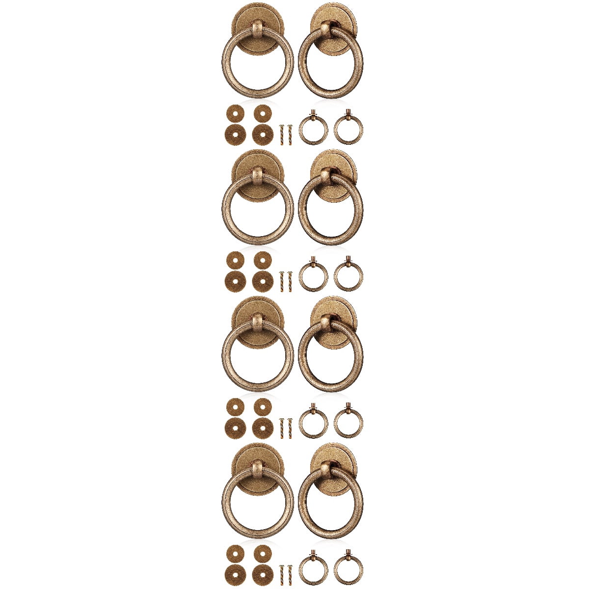 Worgeous 16 Pcs Drawer Pulls Brass Dresser Knobs Vintage Drawer Pulls Drawer Handles Kitchen Cabinet Knobs