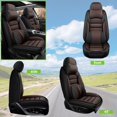 thumbnail image 2 of AFUNTIO Luxury Seat Covers for VW 99% Models,2PCS Leather Car Seat Cushions,Waterproof Car Sit Protectors,Nonslip Interior Accessories(Black and Coffee), 2 of 6