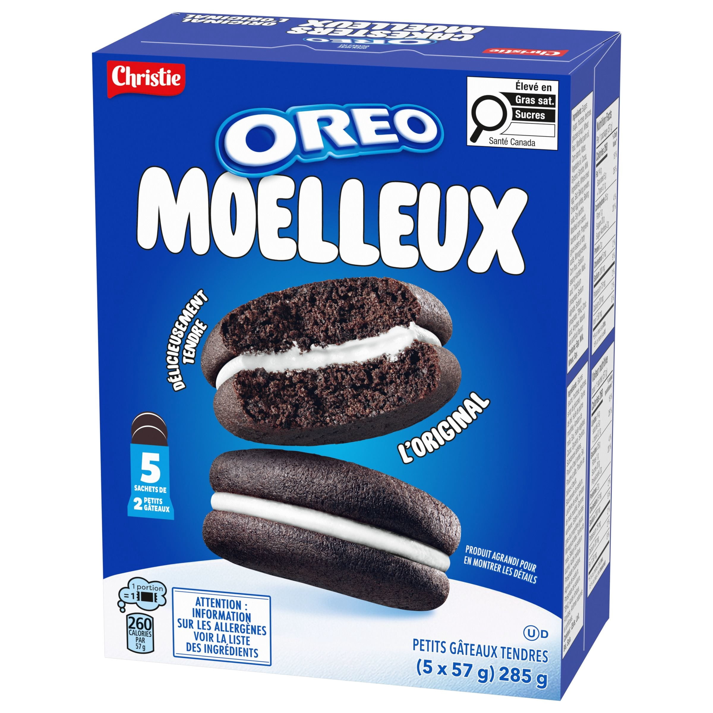 OREO Cakesters Soft Snack Cakes, Snack Packs 5x57g