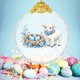 thumbnail image 1 of Colgante de Pascua Dorado 2D Plano para Decoración de Fiestas, Colgante de Cristal, Relleno de Cesta de Pascua, Regalo para Niños, 1 of 4