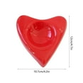 thumbnail image 3 of Valentines Day Ceramic Heart-shaped Candle Holders, 4.2in Wedding and Party Decorative Candles, Perfect for Home, Dining, and Coffee Tables, 3 of 7