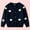 Navy, variant on Childrens Fleece Knitted Cardigan Long Sleeved Button Sweater Embroidered Heart Design Cozy Warm Fall Winter Fall Tops for Boys Girls Toddler Kids(Navy,3-4 Years)