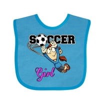 Inktastic Soccer Girl Goalie Girls Baby Bib