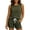 Army Green, variant on Womens Plus Size 2 Piece Ribbed Sleeveless Breathable Tank Top Drawstring Pocket Casual Shorts Comfortable Loose Home Sleep 2 PC Outfit Set Ladies
