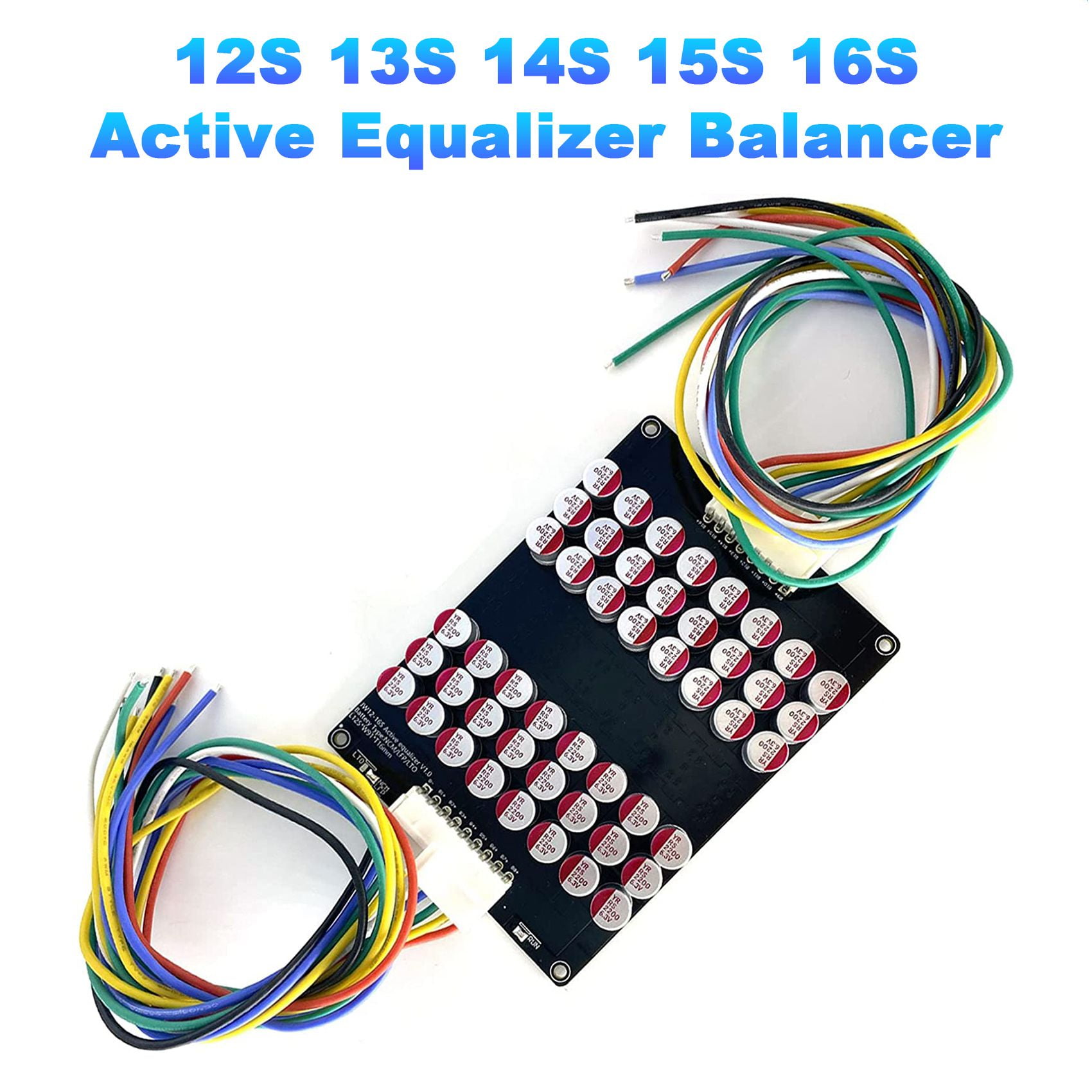 12S 13S 14S 15S 16S Active Equalizer Balancer Lifepo4 Lipo LTO Battery  Energy Equalization Capacitor BMS Board 