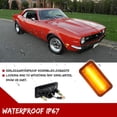 thumbnail image 5 of GTINTHEBOX For 1968-69 Camaro Impala Nova Corvette Smoke Front Amber LED Side Marker Lights, 5 of 12