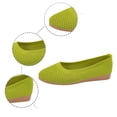 thumbnail image 5 of Heydday Women Round Toe Knit Mesh Ballet Flats, On Breathable Lightweight Cushioned Walking Shoes, Wide Fit Casual Work Travel Wedding Daily Dressy Flat Shoes(Orange/42), 5 of 9