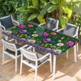 thumbnail image 2 of Spring Flowers Table Cloths for 3 Foot Rectangle Tables, Boho Botanical Budding Garden Florals Patio Waterproof Elastic Fitted Tablecloths, Washable Rectangular Table Cover for Camping, 2 of 8