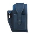 thumbnail image 1 of Bolso de cuero para hombre Jinwen Funda de teléfono para hombres Riñonera portátil Azul, 1 of 8