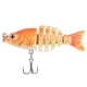 thumbnail image 1 of Swimbait artificial de 6 segmentos y 6 cm con múltiples articulaciones, 4,7 g, tamaño mini, 1 of 8
