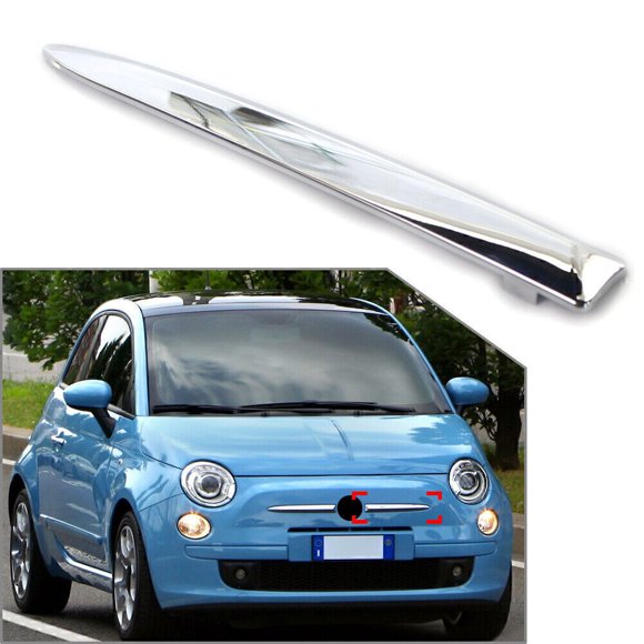 Chrome Front Left Side Bumper Upper Moulding Trim Fit for Fiat 500 2007-2015 08 09