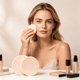 thumbnail image 6 of RAGUPEL 2026 New 12 Round Makeup Sponges Powder Puff Foundation Sponge for Home Salon Travel (Large, Skin Color), 6 of 7