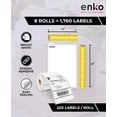 thumbnail image 3 of Etiquetas de envío compatibles con eNko Zebra/Dymo 1744907 4x6 (8 rollos), 3 of 6