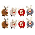 thumbnail image 5 of PTOOTP 8-Piece Christmas Elk Hanging Ornaments Assorted Colors for Holiday Home Decoration, 5 of 8