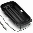 thumbnail image 2 of 36 Inch Black Snow Sled for Kids & Adults, High-Speed Downhill Toboggan with Pull Rope & Handles, for Winter Sports, 2 of 9