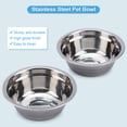 thumbnail image 3 of DOACT Pet Feeder Stainless Steel Double Dog Cat Food Water Bowls Feeder Dishes Shelf Stand, Double Dog Bowls, Dog Feeder, 3 of 11