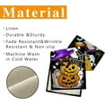thumbnail image 2 of Qucyy Halloween Table Runner Pumpkin Black Cat Halloween Table Runners 72 Inches Long Happy Halloween Boo Ghost Theme Decor for Kitchen Dining Table Home Party Decorations Halloween 13\, 2 of 5