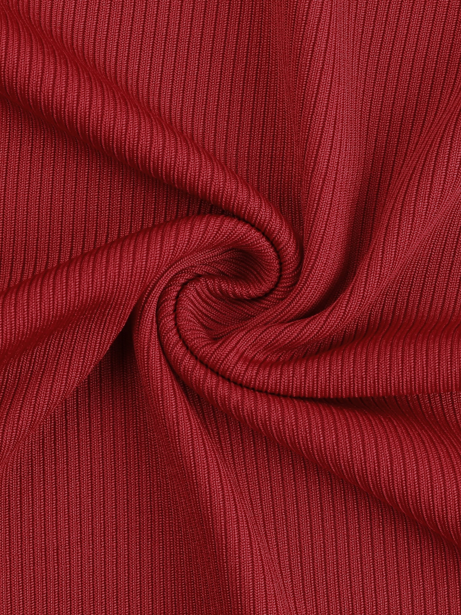 DARING DIVA Women's Plus Ruffle Sleeveless Slim Fit Stretchy Bodysuit 4X Red