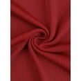 thumbnail image 5 of DARING DIVA Women's Plus Ruffle Sleeveless Slim Fit Stretchy Bodysuit 3X Red, 5 of 5