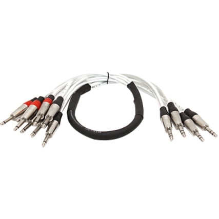 Seismic Audio Audio Insert Snake Cable TRS 1/4" to Dual TS 1/4" - 4+8, 8+16, 12+24 - 3' to 15' - SAST-Series