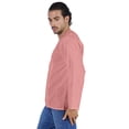 thumbnail image 4 of Atasi Long Sleeve Kurta For Men Solid Slub Cotton Round Neck Ethnic Shirt-7838, 4 of 7