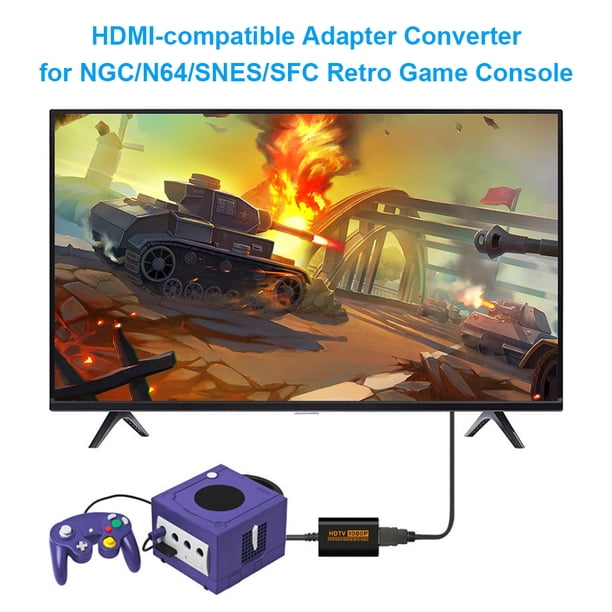 Convertidor Compatible Con Hdmi Convertidor Adaptador Compatible Con Hdmi Para Consola De Juegos Retro Ngc/N64/Snes/Sfc