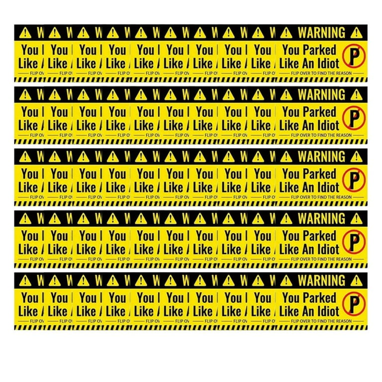 qaoldh-50-pieces-bad-parking-cards-you-parked-like-an-idiot-cards-3-5-x-2-inches-n-walmart-com
