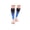 Black/Blue/Blue, variant on Calf Compression Sleeve for Women & Men, Footless 20-30 mmHg Support for Shin Splints, Varicose Veins, Nurses, Black/Purple/Gray, 3X-Large Size, 1 Pair