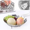 thumbnail image 3 of Vegetable Steamer, Stainless Steel Adjustable Folding Steamer, 3 of 4