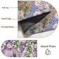 thumbnail image 6 of Round Rug 3.3Ft Washable Non-Slip, Blue Purple Gnomes Circle Area Rugs for Living Room Bedroom, Spring Vintage Hydrangea Flower Leaf Indoor Floor Mats Carpet Runner for Home Decor Aesthetic, 6 of 8