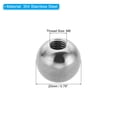 thumbnail image 2 of Uxcell M8x20mm Ball Nuts Knob, 2 Pcs Female Thread 304 Stainless Steel Round Blind Hole Screw Cap Cover, Silver, 2 of 6