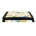 thumbnail image 5 of FUIALDOLG Pineapple & Orange Slice Tropical Print Children's Wallet, Polyester Trifold Money Organizer for Outdoor, Zippered Large Capacity Trifold Card Wallet, 5 of 6