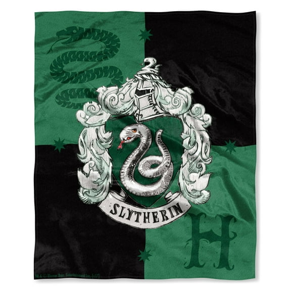 Harry Potter House Crests Silk Touch Throw 50" x 60"- Choose From All 4 Houses