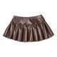 thumbnail image 5 of IEFiEL, minifaldas plisadas de cuero con cintura alta y cremallera frontal para mujer, minifalda plisada para fiesta de cóctel, ropa sexi para discoteca de noche, 5 of 5