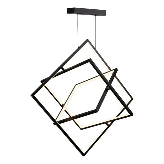 Artcraft Lighting Graymar Collection Integrated LED Chandelier, Black