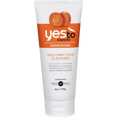 Yes To Carrots Nourishing Daily Cream Facial Cleanser, 6 Oz