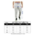 thumbnail image 5 of Mens Cargo Sweatpants Elastic Waist Drawstring Casual Lounge Running Athletic Joggers Pants Pockets, 5 of 5