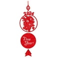 thumbnail image 1 of Injueey Decoración decorativa de Año Nuevo para atraer riqueza, Feng Shui, borla colgante roja, dragón, materiales de forma única, Asy, Kits de decoración para fiestas dos, 1 of 6