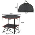 thumbnail image 4 of ZENSTYLE Foldable Camping Table Outdoor Beach Picnic Table Lightweight with Carry Bags, 4 of 11