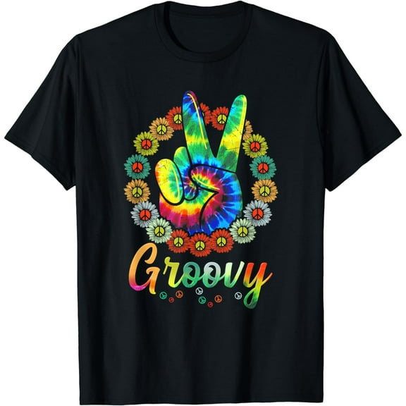Groovy 70's Tie Dye Vintage 70s Retro 70's Hippie Costume T-Shirt