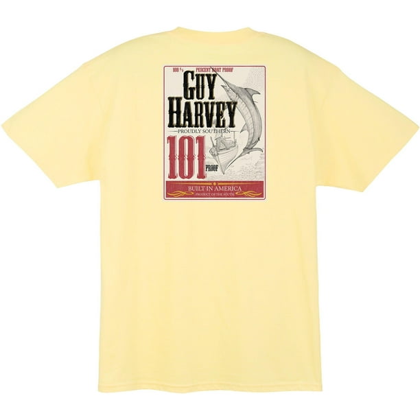 Guy Harvey - Guy Harvey Mens Spicy T-Shirt Small Yellow - Walmart.com ...