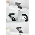 thumbnail image 5 of Zovajonia Matte Black Single Handle Bathroom Vanity Sink Faucet Lavatory Vessel Basin Mixer Tap, 5 of 12