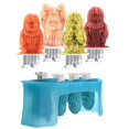 thumbnail image 1 of Indians Popsicle Molds (Set of 4) - Mess-Free Silicone Ice Pops with Reusable Sticks for Freezer Snacks / Dishwasher-Safe & BPA-Free, 1 of 5