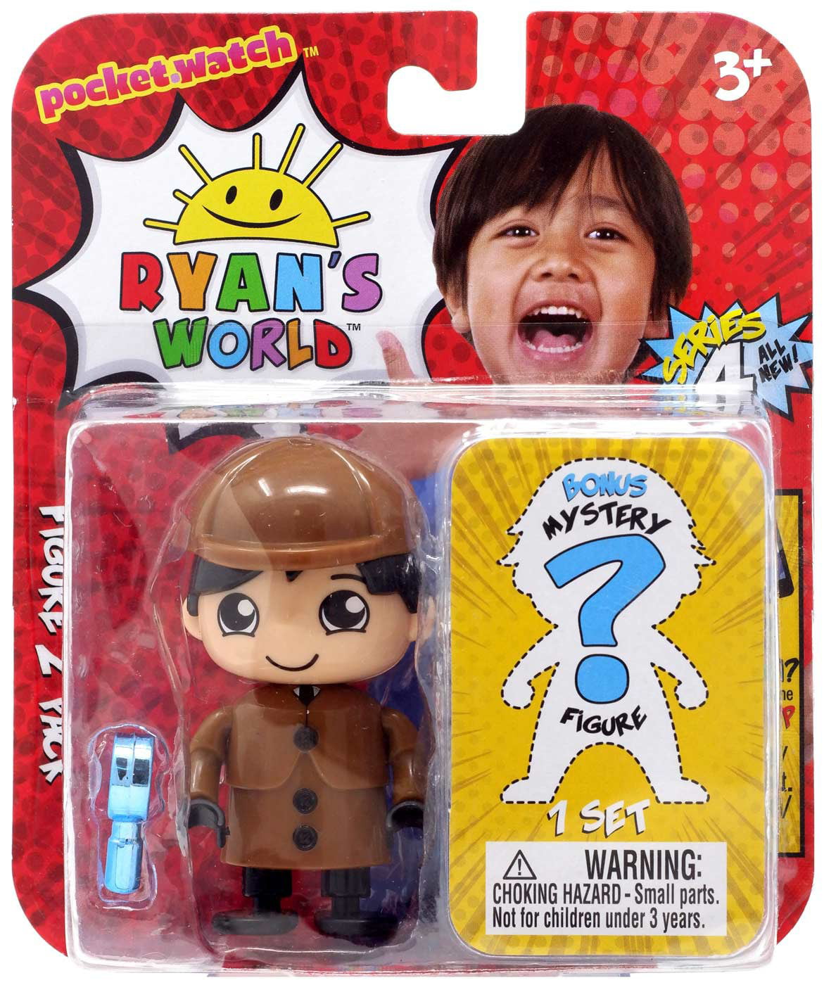 Ryan's World 3" 2 Pack Ghost Chaser Ryan & Mystery Toy Series 3 Glow In The Dark 