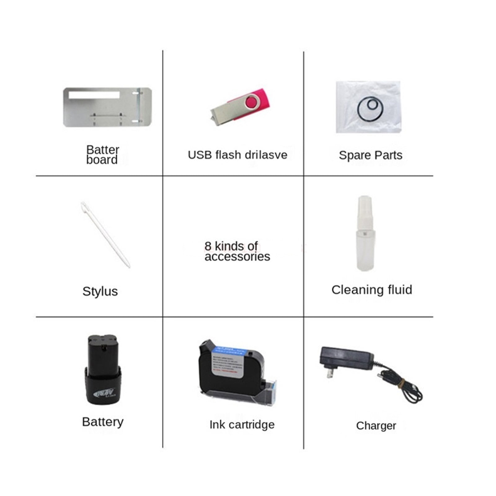 12.7mm Variable QR Barcode Digital Sign Label Portable Handheld Thermal Smart Inkjet Printer ,Versatile Surface Compatibility