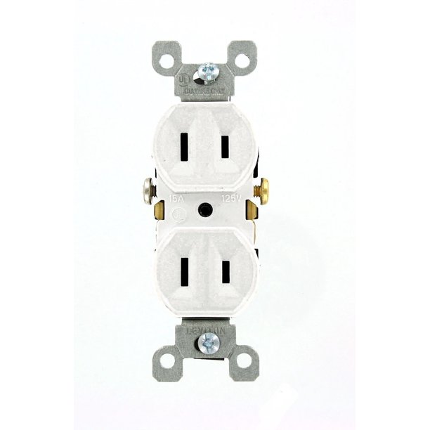 223W 15 Amp, 125V, Duplex Receptacle, Residential Grade, NonGrounded