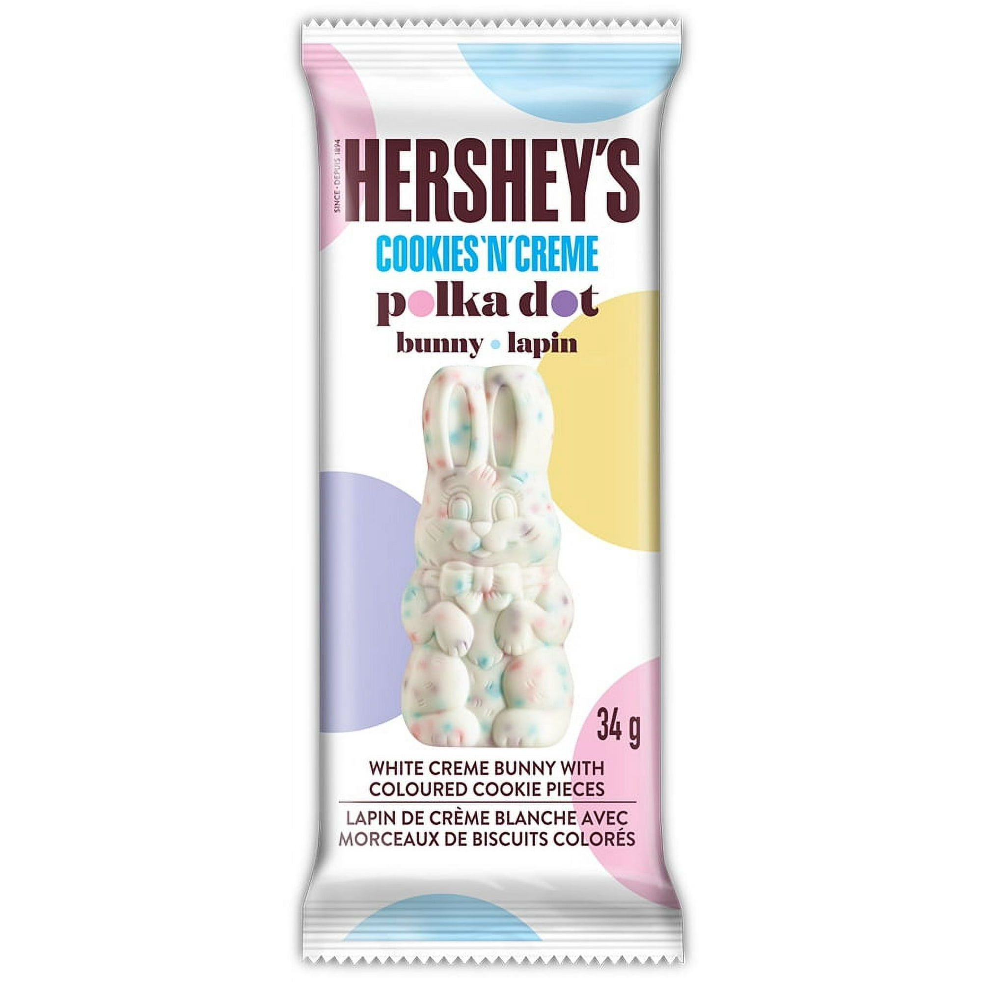 Hershey's Cookies 'n' Crème Polka Dot Bunny 34g - Walmart.ca