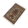thumbnail image 1 of Regional Prayer Rug Square Pilgrimage Gold Thread Embroidery Dry Brown, 1 of 8